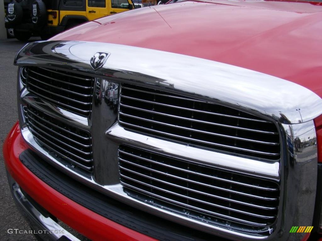 2005 Ram 3500 Laramie Quad Cab 4x4 Dually - Flame Red / Dark Slate Gray photo #15