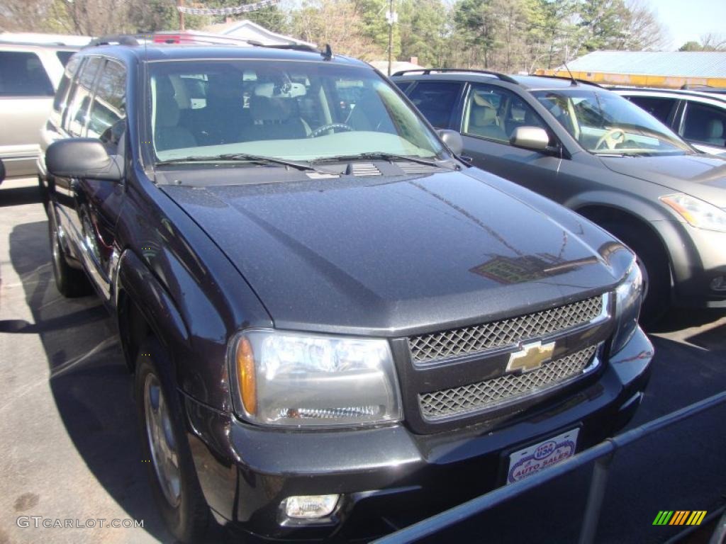 2008 TrailBlazer LT - Black Granite Metallic / Light Gray photo #1