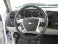 Light Titanium 2009 Chevrolet Silverado 1500 LT Crew Cab Steering Wheel