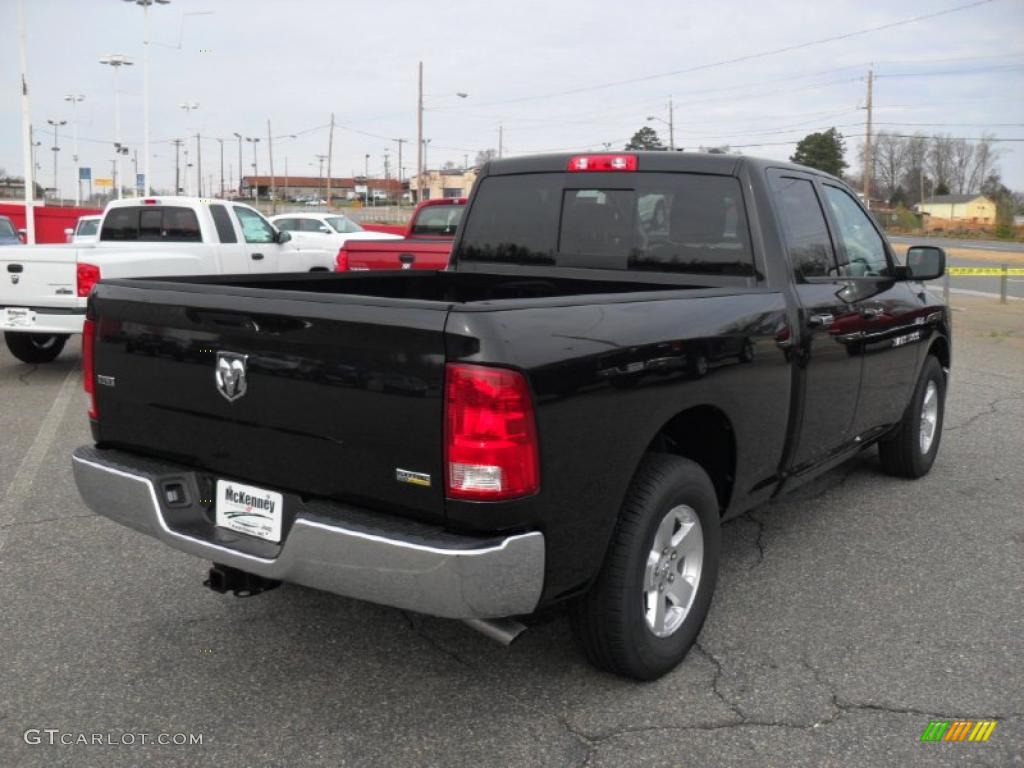 Brilliant Black Crystal Pearl 2011 Dodge Ram 1500 SLT Quad Cab Exterior Photo #46655015