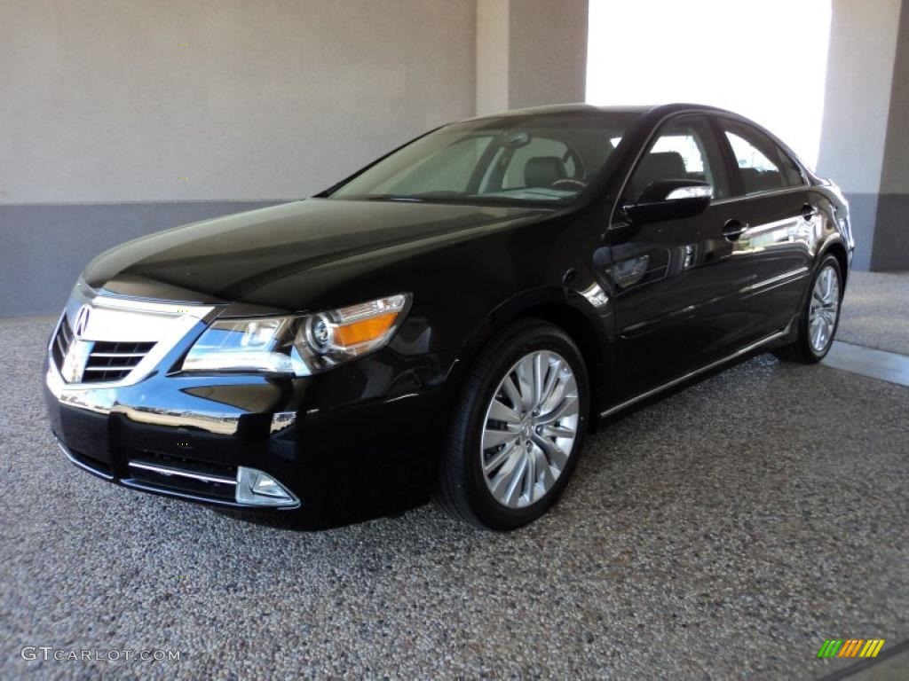 Crystal Black Pearl 2011 Acura RL SH-AWD Advance Exterior Photo #46656335