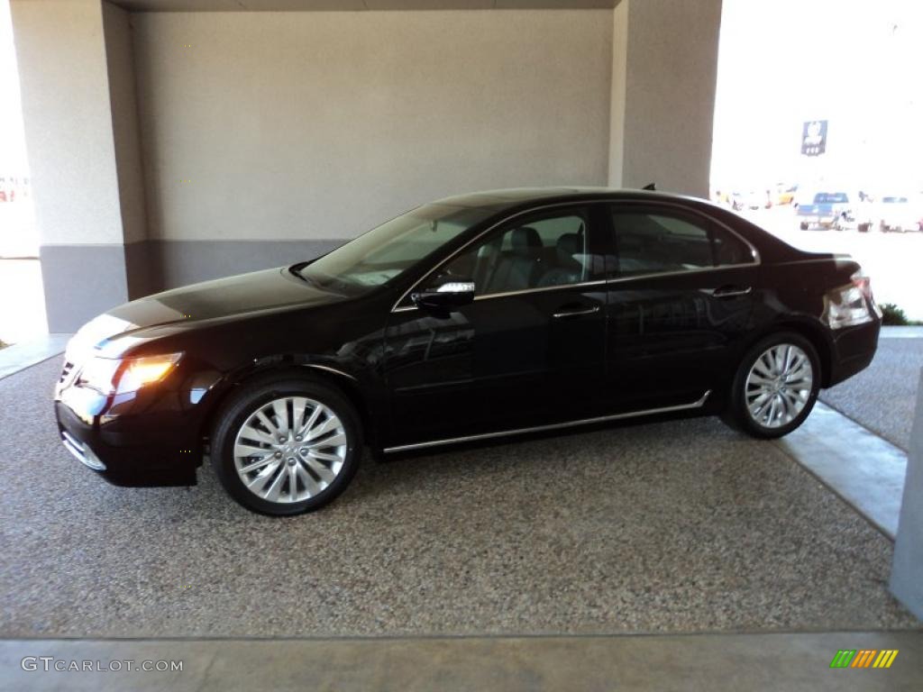 2011 RL SH-AWD Advance - Crystal Black Pearl / Ebony Leather photo #3