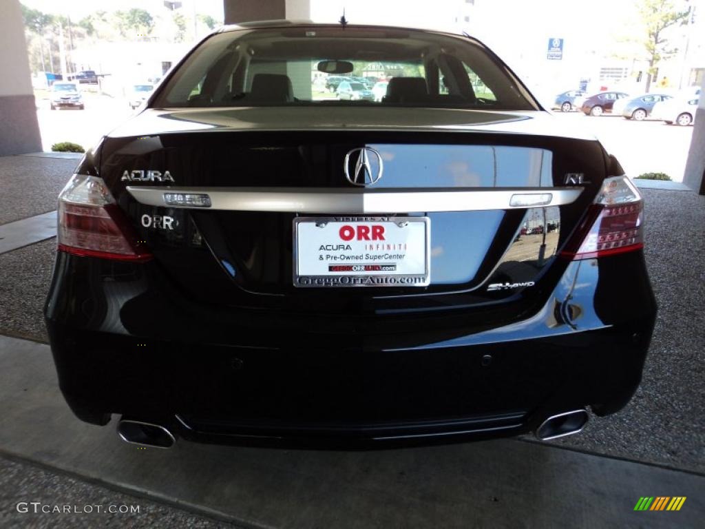 2011 RL SH-AWD Advance - Crystal Black Pearl / Ebony Leather photo #5