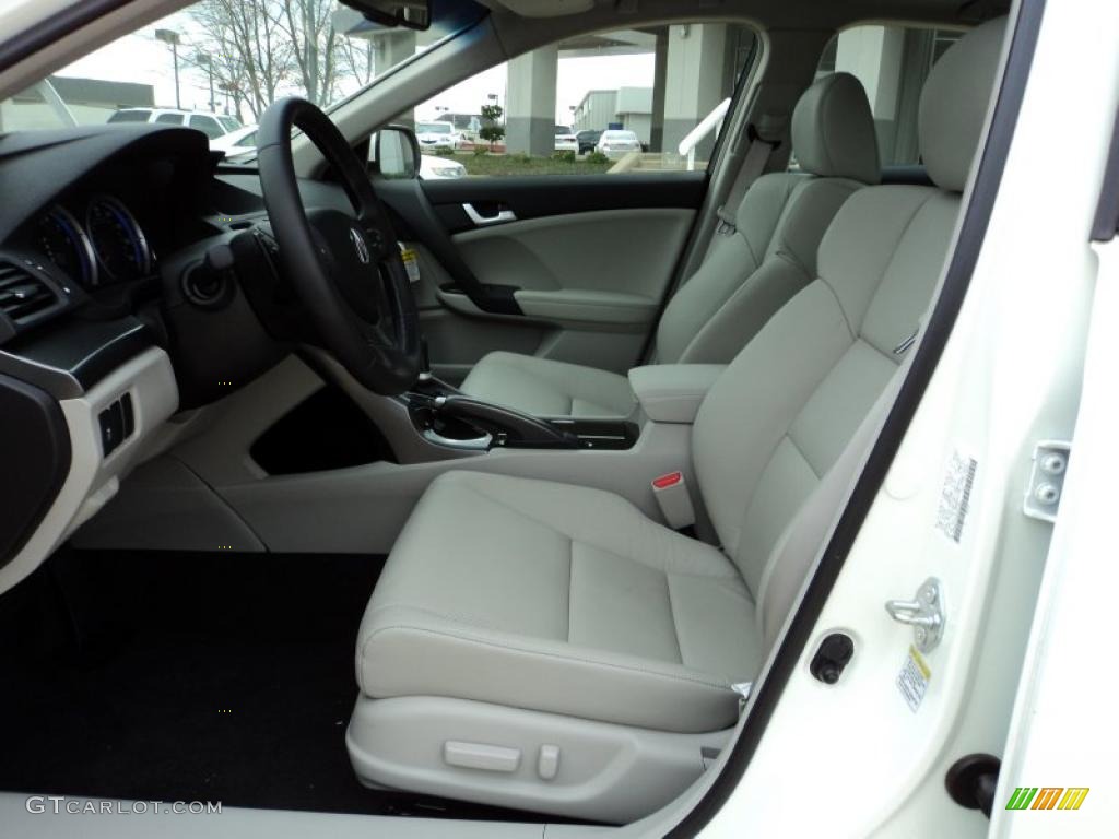Taupe Interior 2011 Acura TSX Sedan Photo #46656545