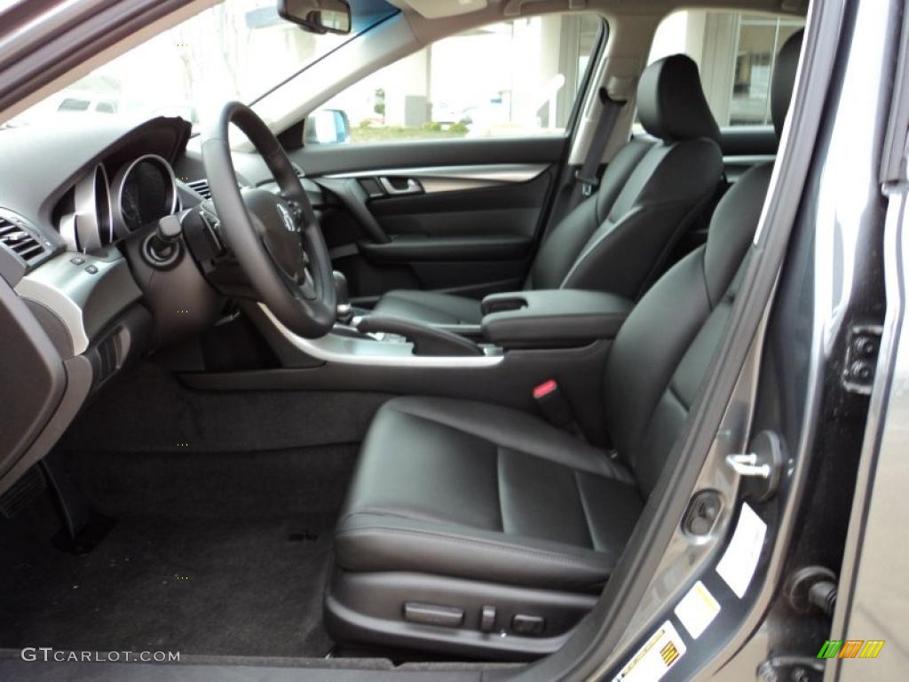 Ebony Black Interior 2011 Acura TL 3.5 Technology Photo #46656689