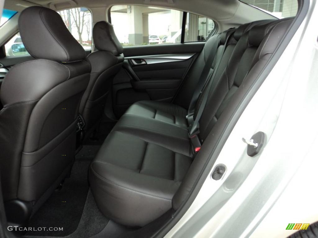Ebony Black Interior 2011 Acura TL 3.5 Photo #46656836