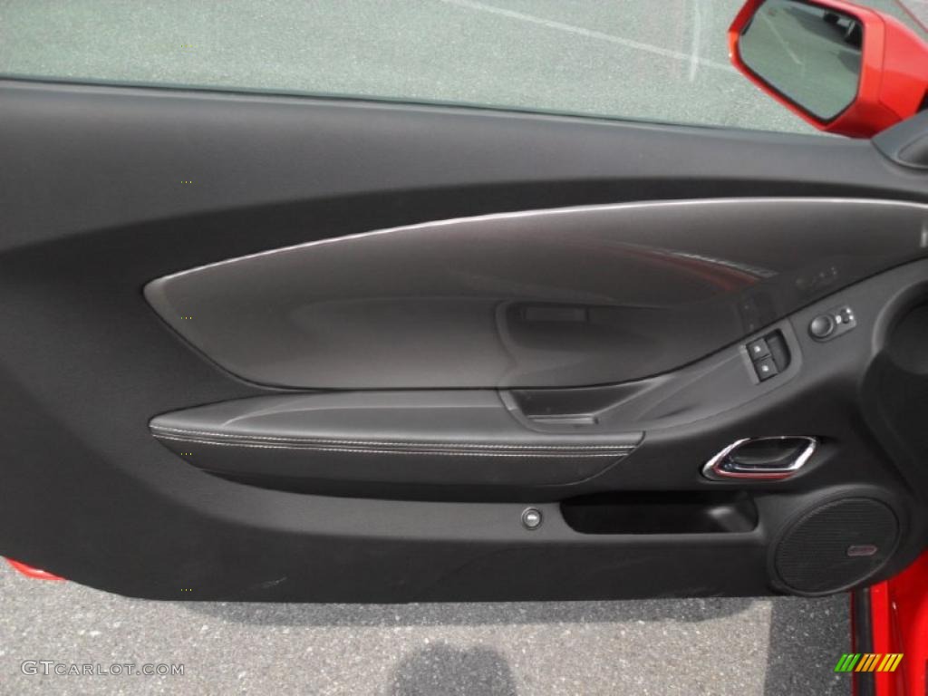 2011 Chevrolet Camaro SS Coupe Black Door Panel Photo #46656866