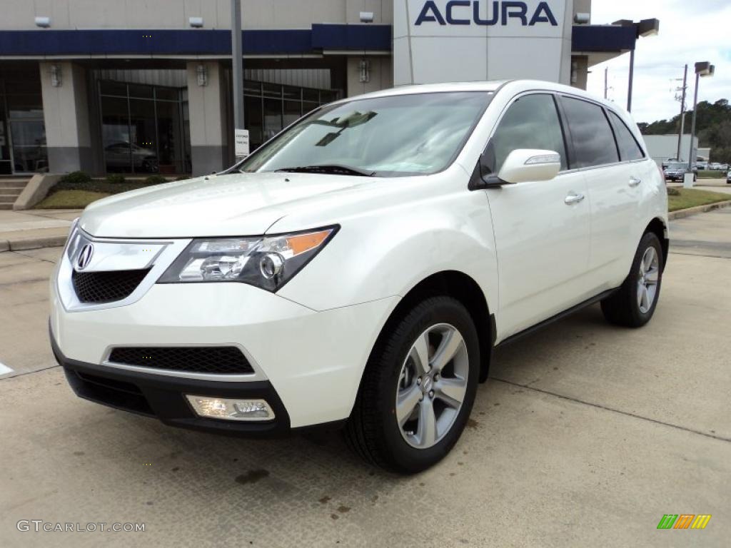 Aspen White Pearl 2011 Acura MDX Technology Exterior Photo #46657529
