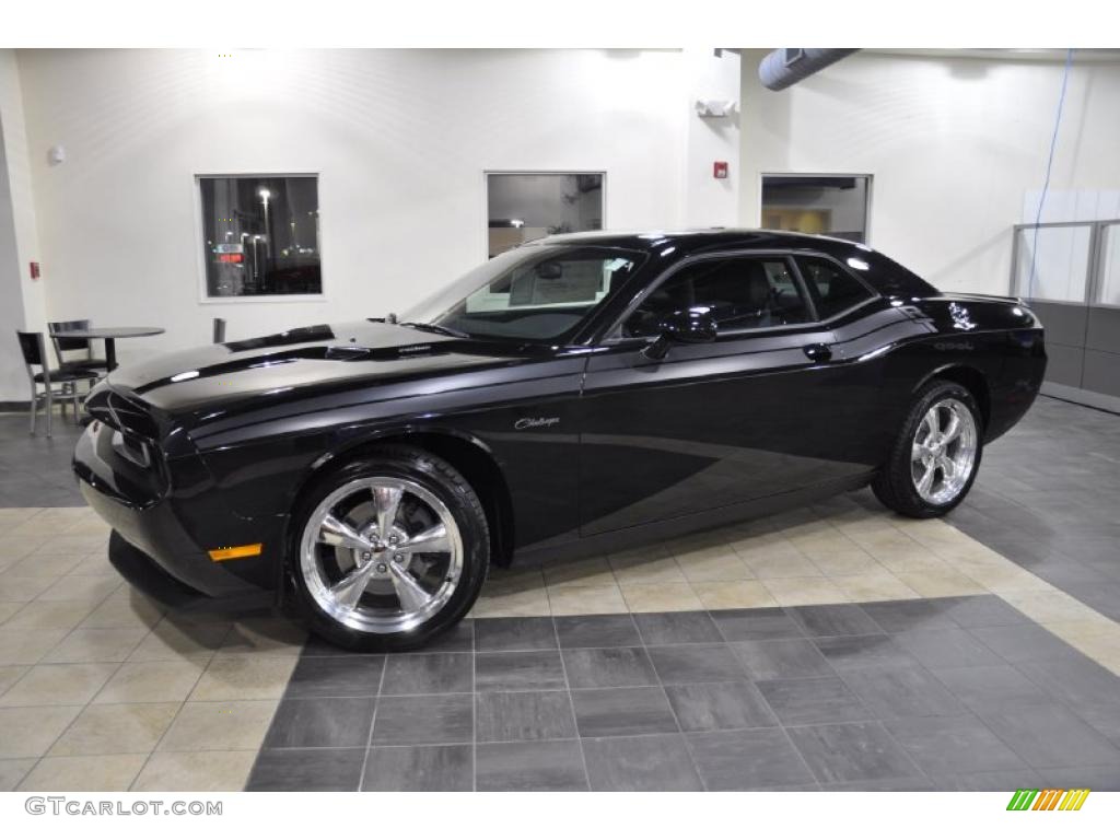 Brilliant Black Crystal Pearl 2011 Dodge Challenger R/T Classic Exterior Photo #46657583