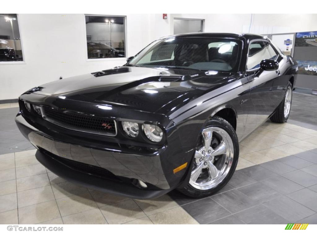 Brilliant Black Crystal Pearl 2011 Dodge Challenger R/T Classic Exterior Photo #46657598