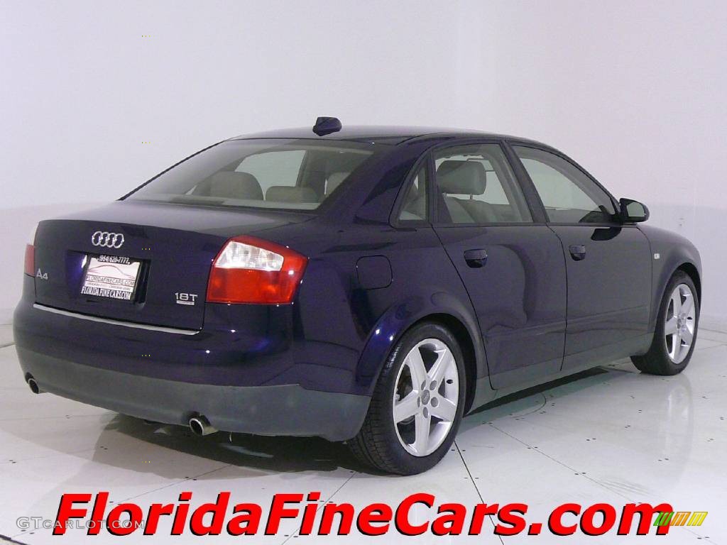 2004 A4 1.8T quattro Sedan - Moro Blue Pearl Effect / Grey photo #2