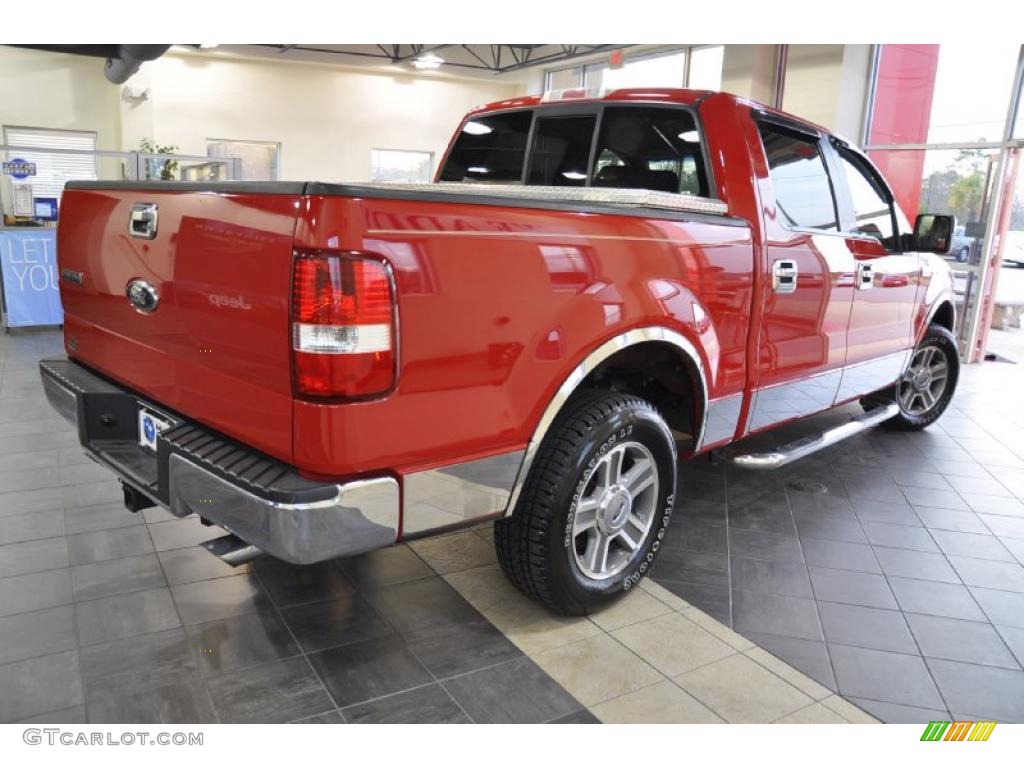 2006 F150 XLT SuperCrew - Bright Red / Medium/Dark Flint photo #5