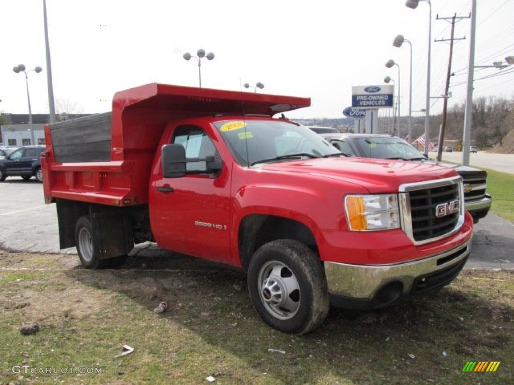 2008 GMC Sierra 3500HD Regular Cab 4x4 Chassis Dump Truck Exterior Photos