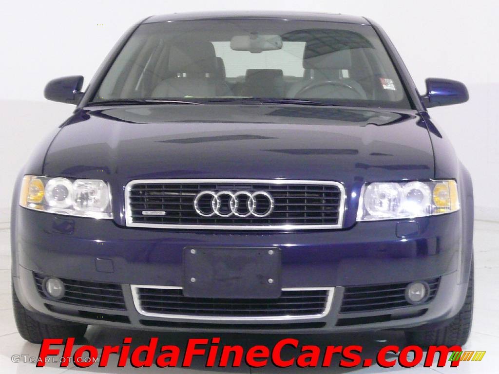 2004 A4 1.8T quattro Sedan - Moro Blue Pearl Effect / Grey photo #5