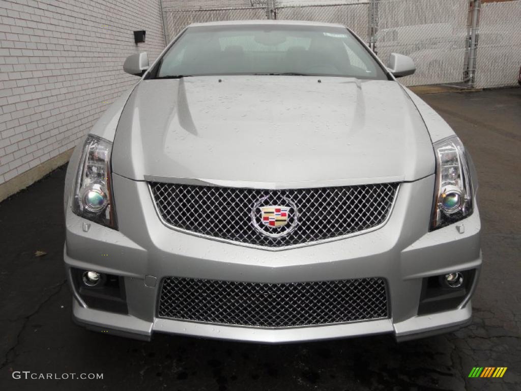 Radiant Silver Metallic 2011 Cadillac CTS -V Coupe Exterior Photo #46659422