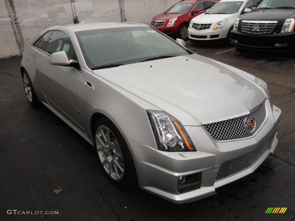 Radiant Silver Metallic 2011 Cadillac CTS -V Coupe Exterior Photo #46659437