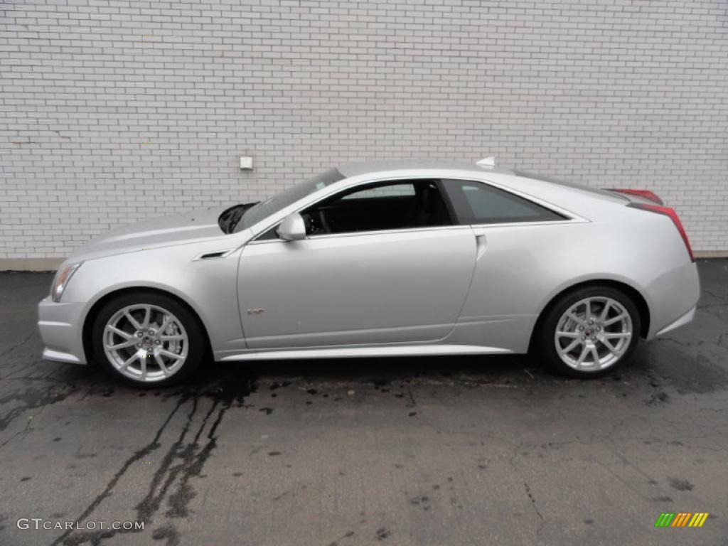 Radiant Silver Metallic 2011 Cadillac CTS -V Coupe Exterior Photo #46659512