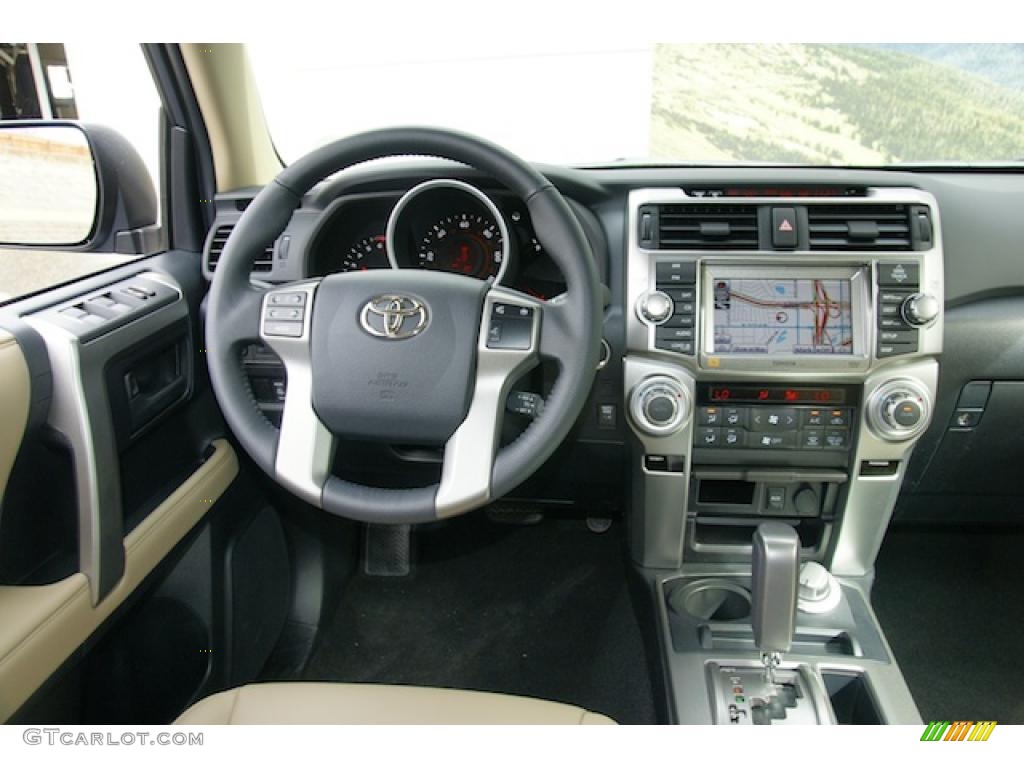 2011 Toyota 4Runner Limited 4x4 Sand Beige Leather Dashboard Photo #46659599