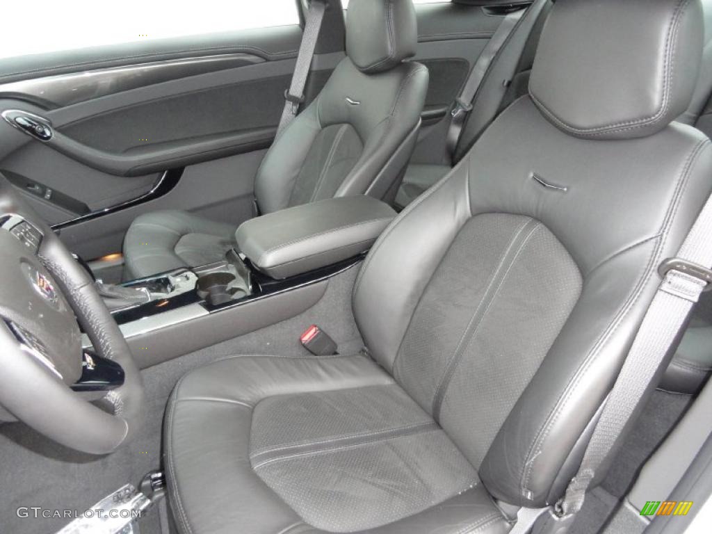 Ebony Interior 2011 Cadillac CTS -V Coupe Photo #46659602