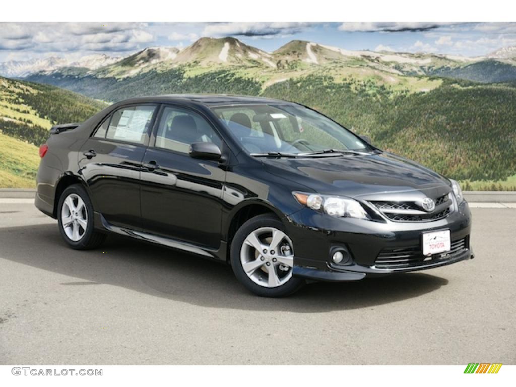 Black Sand Pearl 2011 Toyota Corolla S Exterior Photo #46659839