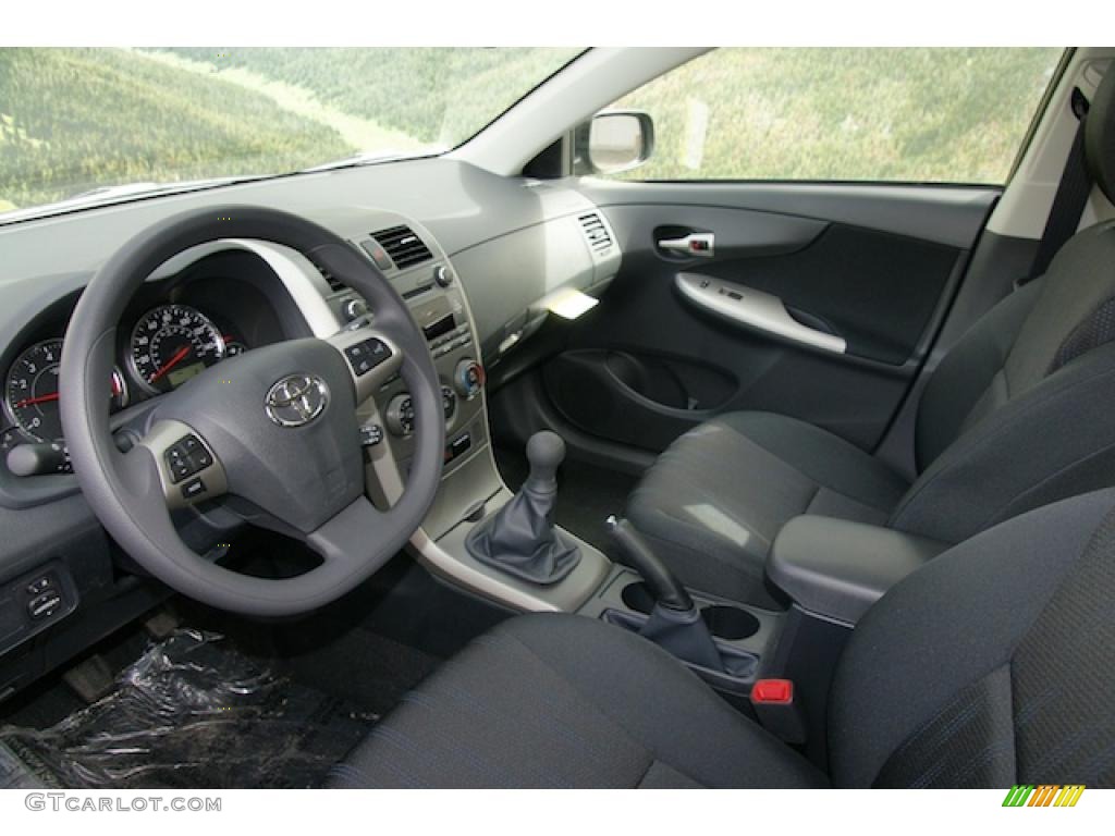 2011 Toyota Corolla S Dark Charcoal Dashboard Photo #46659890