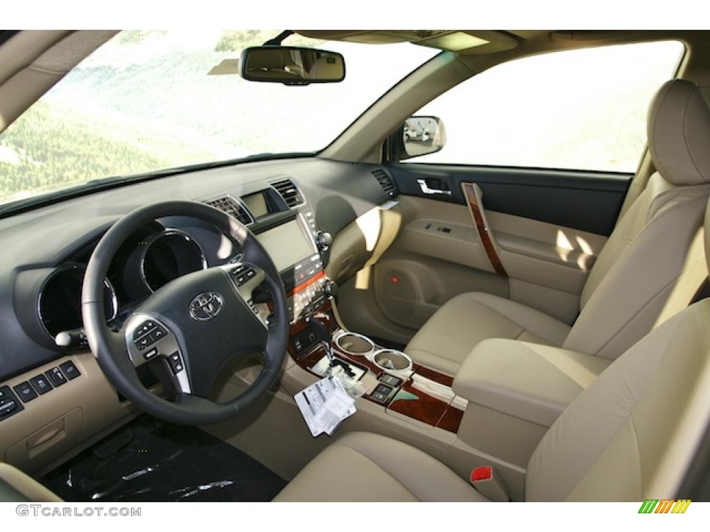 Sand Beige Interior 2011 Toyota Highlander Limited 4WD Photo #46660322