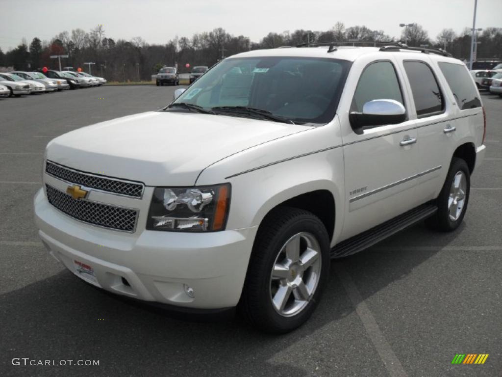 White Diamond Tricoat 2011 Chevrolet Tahoe LTZ Exterior Photo #46660913