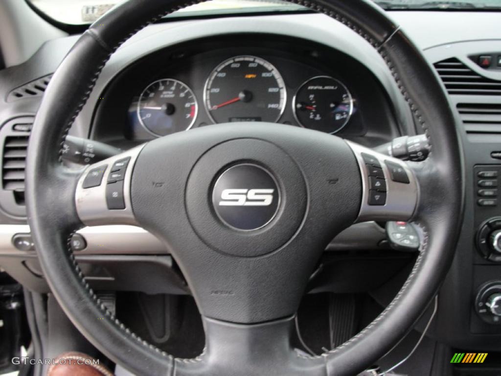 2006 Chevrolet Malibu Maxx SS Wagon Ebony Black Steering Wheel Photo #46661120