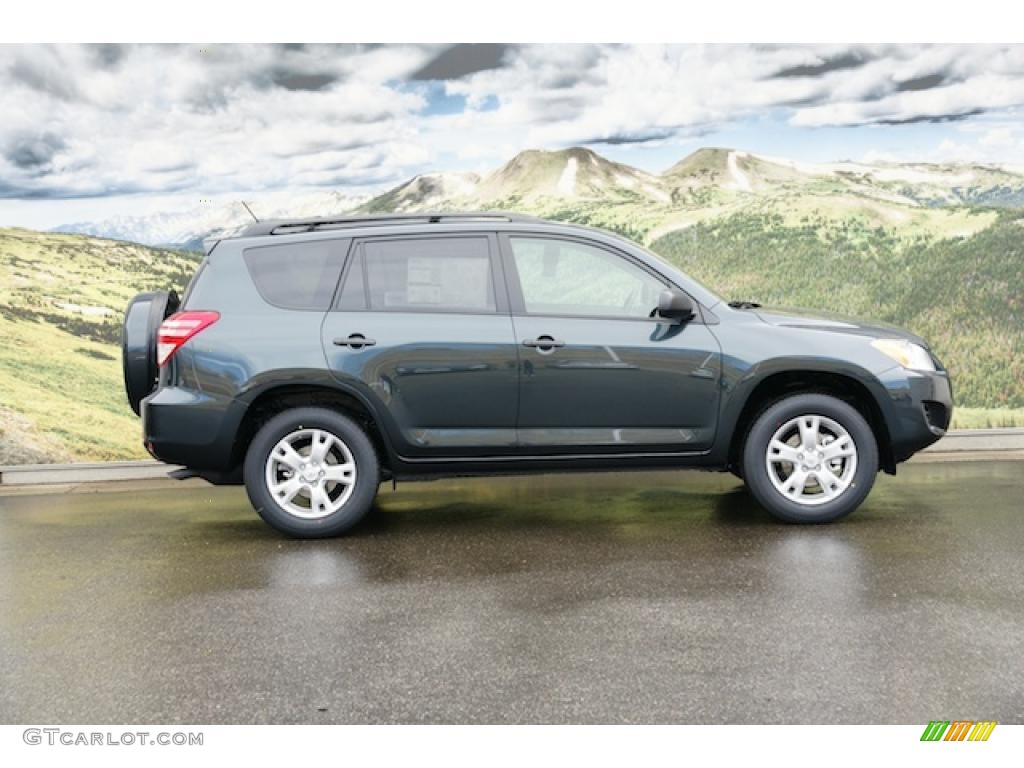 2011 RAV4 V6 4WD - Black Forest Metallic / Ash photo #2