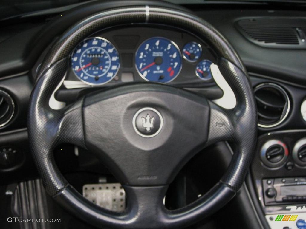 2006 Maserati GranSport Spyder Nero (Black) Steering Wheel Photo #46661408