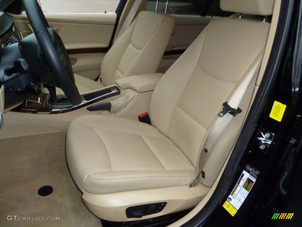 Beige Interior 2009 BMW 3 Series 335d Sedan Photo #46661693