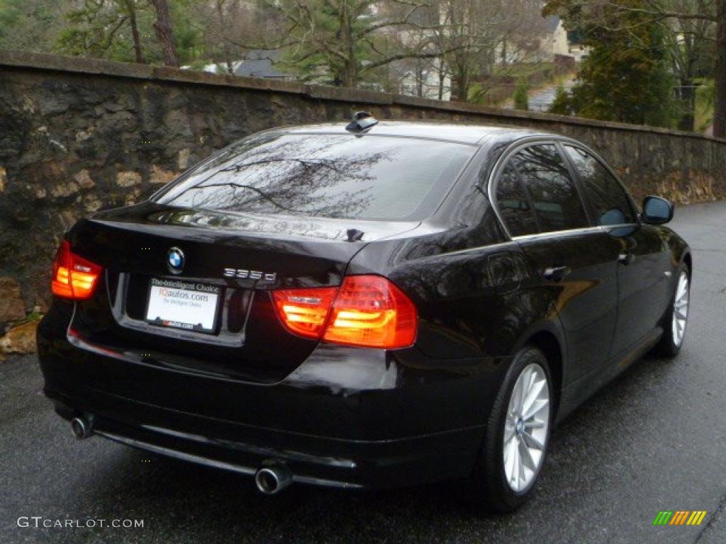 2009 3 Series 335d Sedan - Jet Black / Beige photo #11