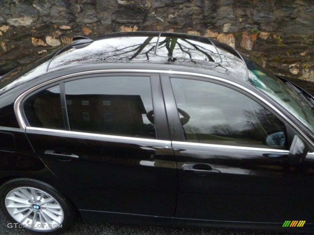 2009 3 Series 335d Sedan - Jet Black / Beige photo #12