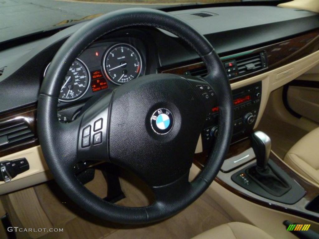 2009 3 Series 335d Sedan - Jet Black / Beige photo #17