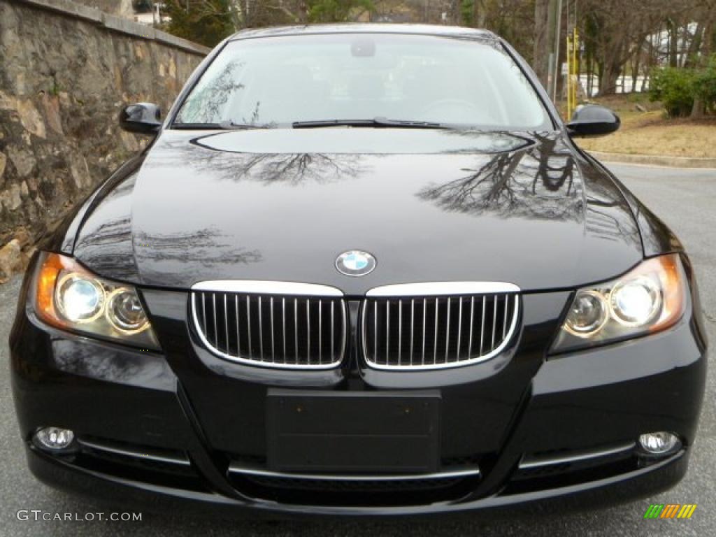 2007 3 Series 335i Sedan - Black Sapphire Metallic / Black photo #3