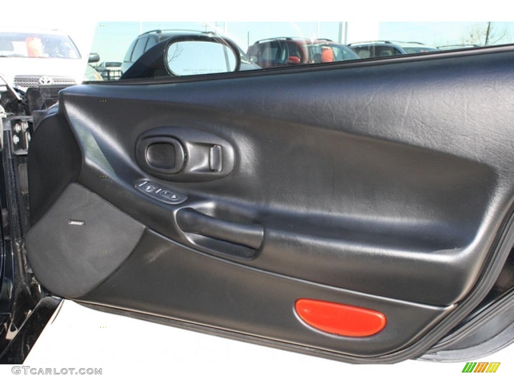 2002 Chevrolet Corvette Coupe Black Door Panel Photo #46662143