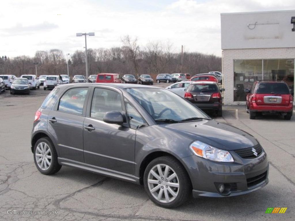 Azure Grey Metallic 2010 Suzuki SX4 Crossover Technology Exterior Photo #46662278