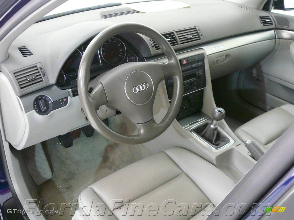 2004 A4 1.8T quattro Sedan - Moro Blue Pearl Effect / Grey photo #12