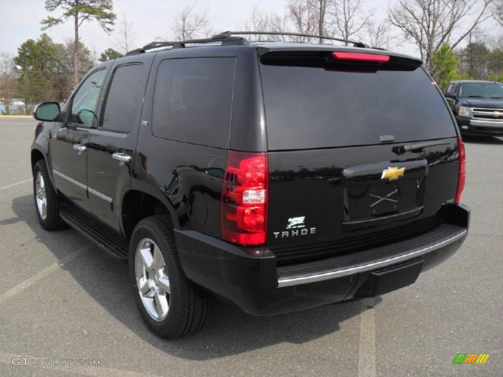 Black 2011 Chevrolet Tahoe LTZ 4x4 Exterior Photo #46663337