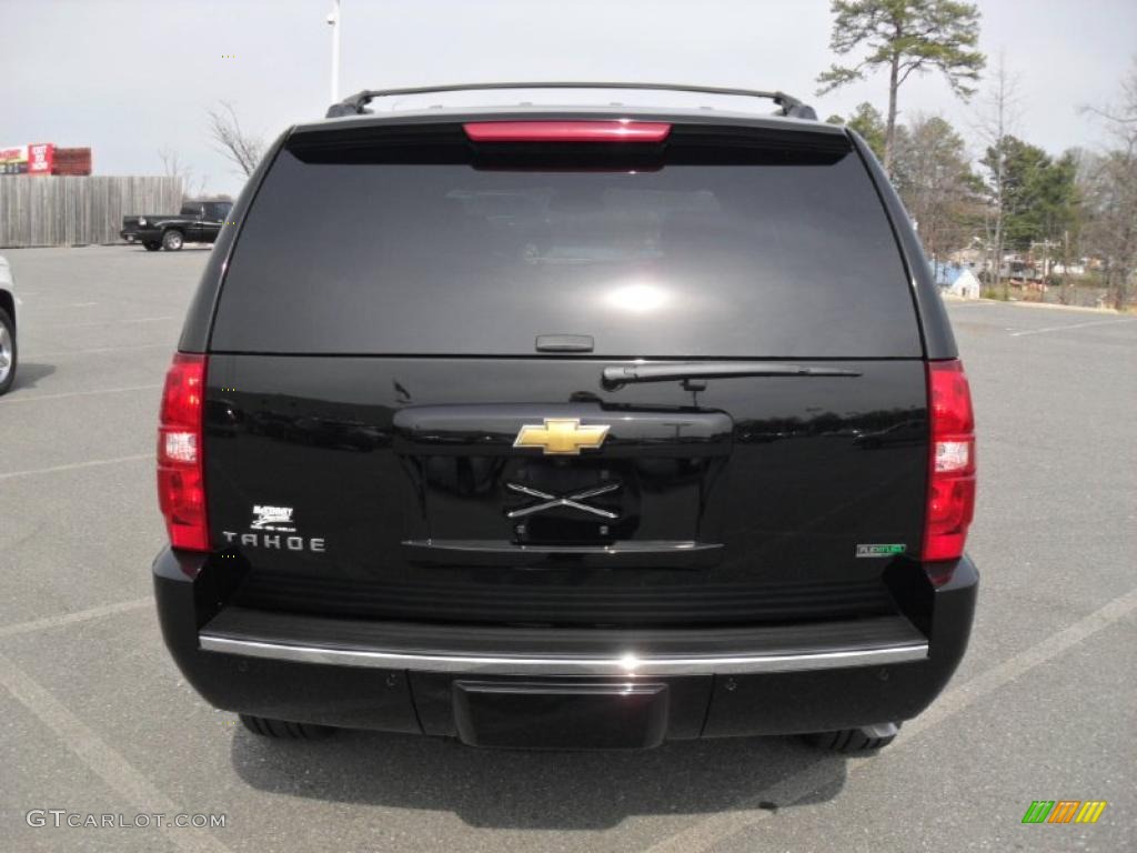 2011 Tahoe LTZ 4x4 - Black / Light Cashmere/Dark Cashmere photo #3