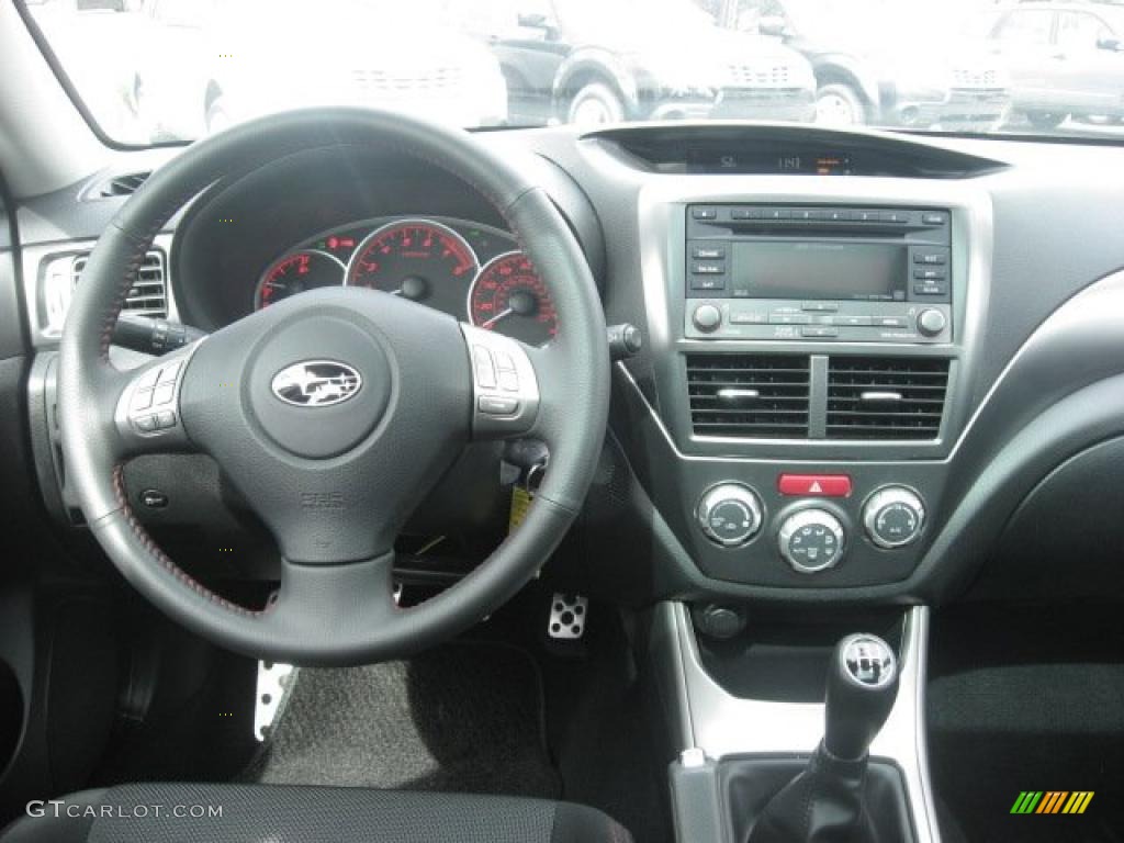 2010 Subaru Impreza WRX Sedan Carbon Black Dashboard Photo #46664210