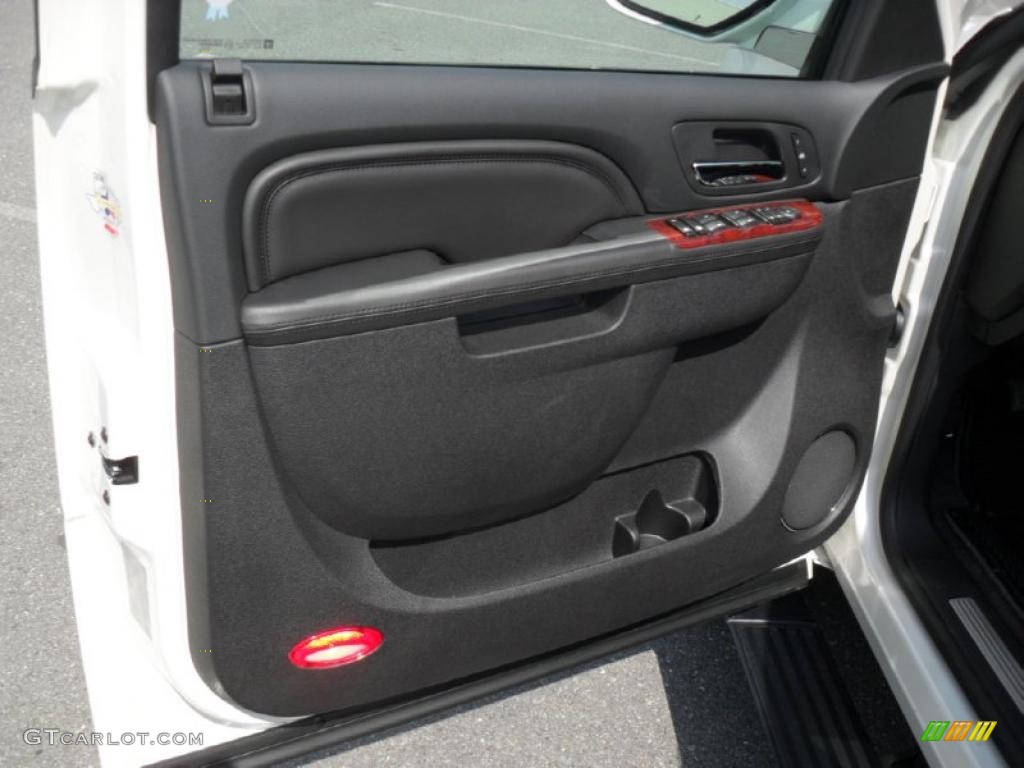 2011 Cadillac Escalade ESV Premium AWD Ebony/Ebony Door Panel Photo #46664216