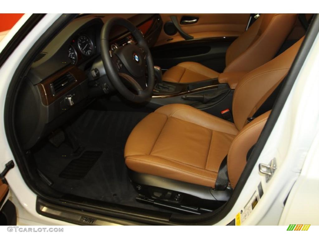 2010 3 Series 335i Sedan - Alpine White / Saddle Brown Dakota Leather photo #6