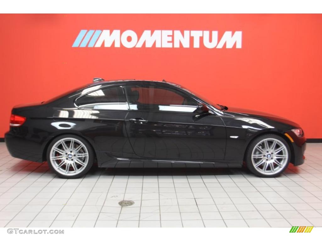 2010 3 Series 335i Coupe - Jet Black / Black photo #4