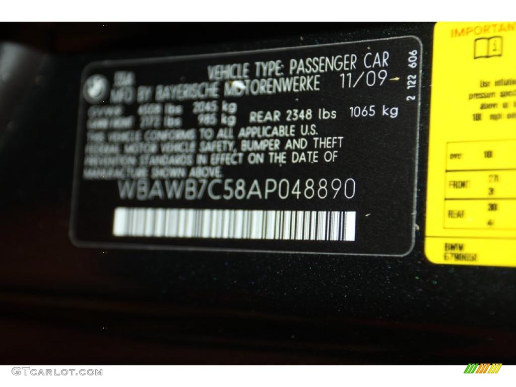 2010 3 Series 335i Coupe - Jet Black / Black photo #8