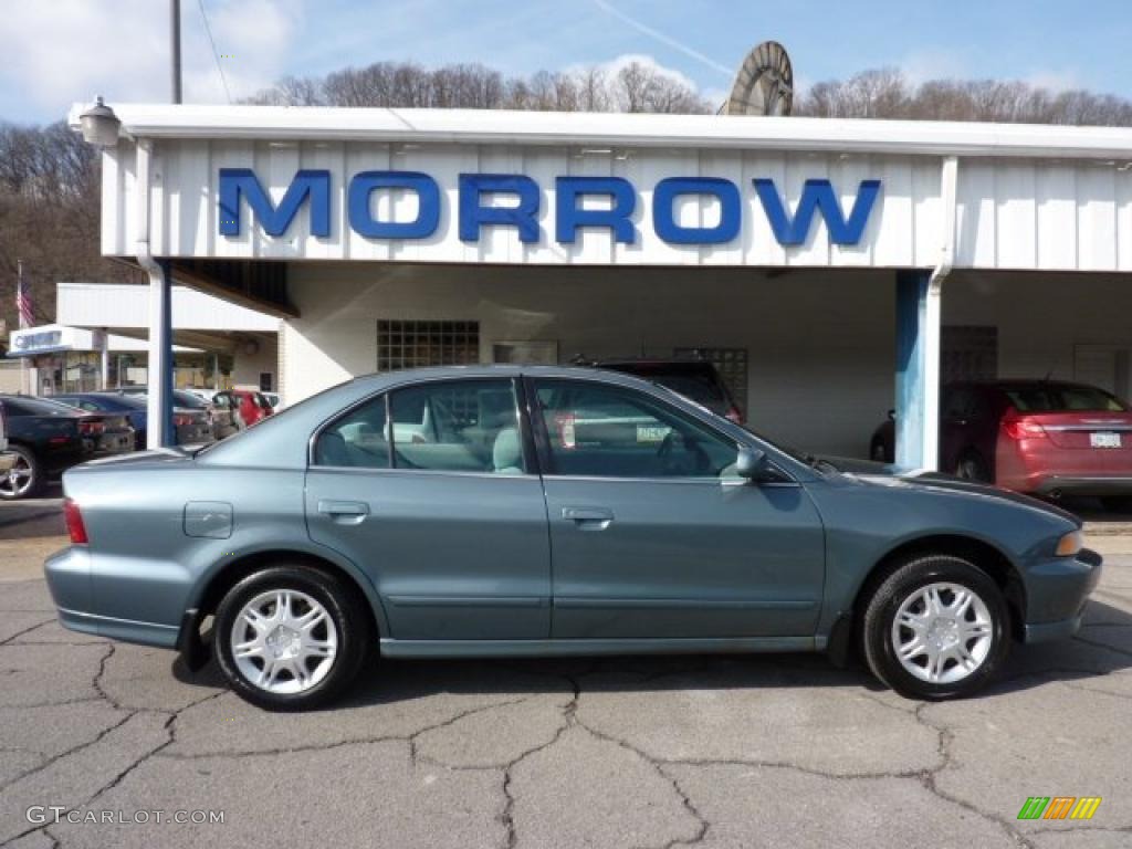 1999 Galant ES - Tampa Blue Pearl / Gray photo #1