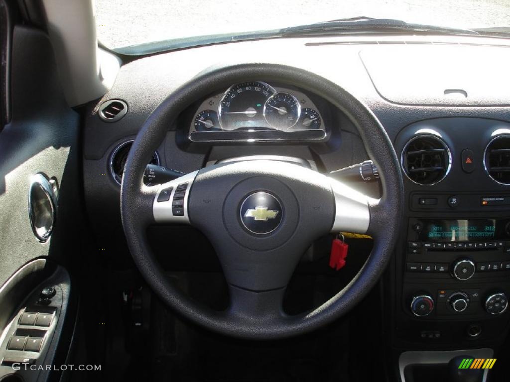 2011 Chevrolet HHR LT Ebony Steering Wheel Photo #46665125