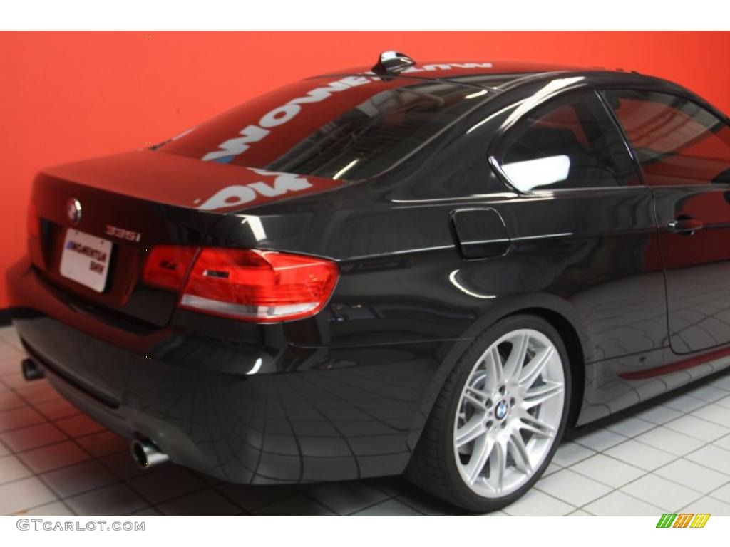 2010 3 Series 335i Coupe - Jet Black / Black photo #14