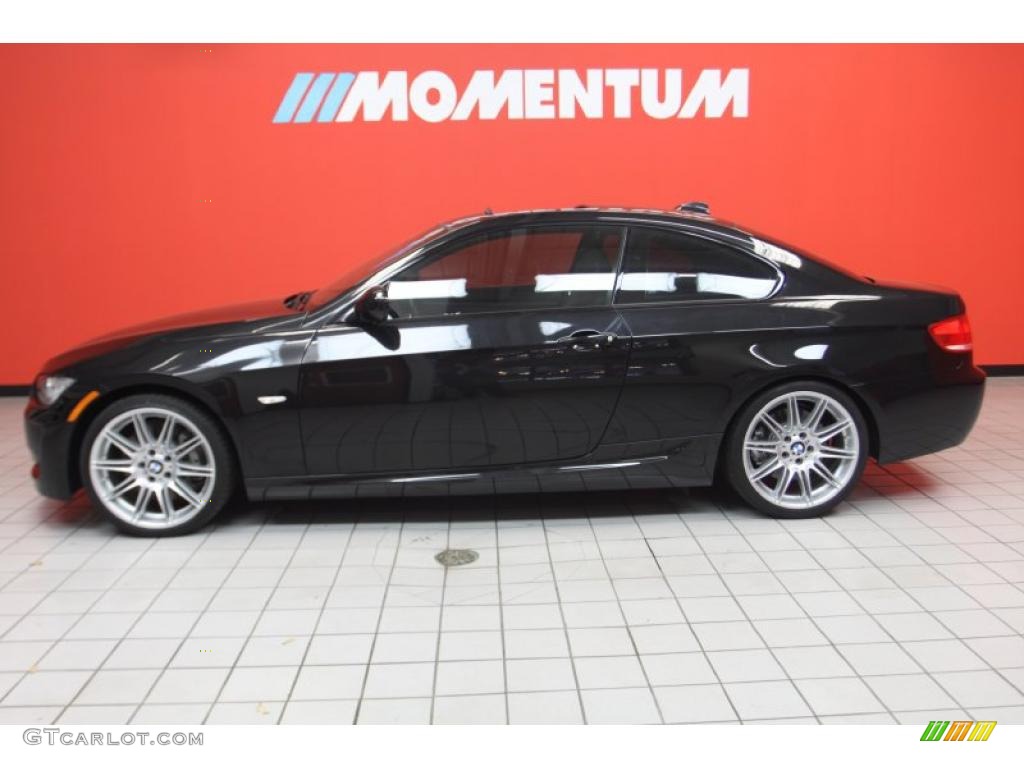 2010 3 Series 335i Coupe - Jet Black / Black photo #17
