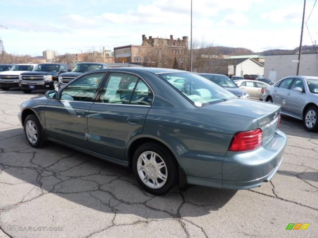 1999 Galant ES - Tampa Blue Pearl / Gray photo #7